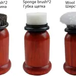 1Set Electric Shoe Polishers Machine 75W High Power Redwood Portable Brush Leather Shoes Kit Cleaning Tools Care