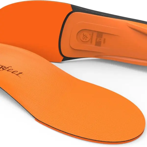 Superfeet All-Purpose High Impact Support Insoles (Orange) - Trim-To-Fit Orthotic Arch Support Shoe Inserts - Professional Grade