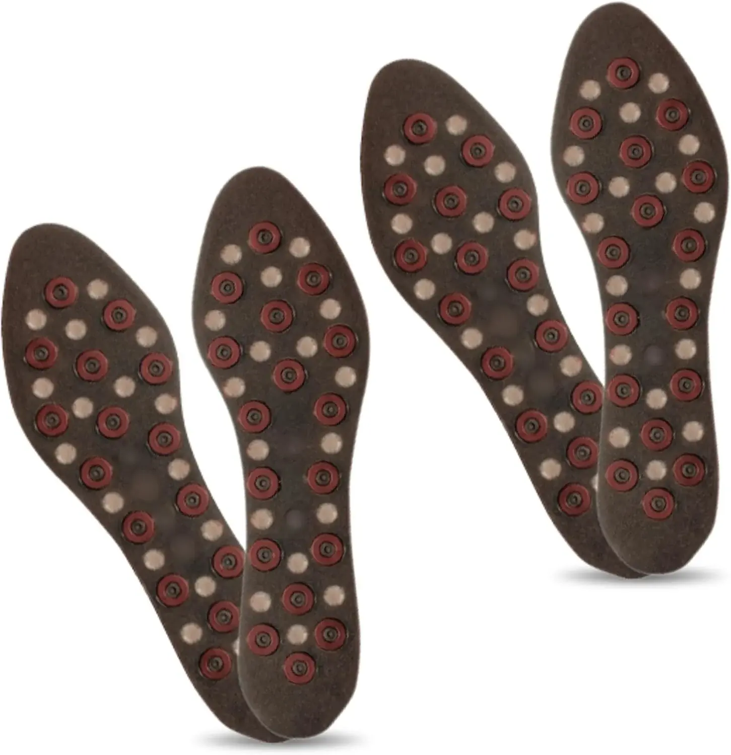 Large Magnetic Insoles for Men for Nikken Kenko mStrides 20211, Shoe Insoles for Work Boots, Running, Walking, Comfortable Sneaker Magnetic Acupressure Foot Support, Shoe Accessories (2 Pack, 7-12)