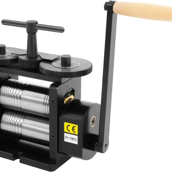 Jewelry Press Tool Rolling Mill, Machine 3in1 Making Manual Combination Hand Crank Tableting, for Arts, Crafts & Sewing, DIY