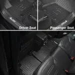 Original Floor Mats & Trunk Mat for 2019-2025 2026 Mercedes-Benz G Class/G550/G580/AMG G63 SUV Accessories - Custom Fit All Weather TPE Floor Liners 1st & 2nd Row & Trunk Mat, Black