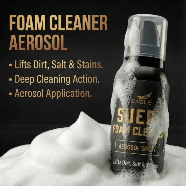 Eagle Suede & Nubuck Cleaning Kit – 5-Piece Set with Foam Suede Cleaner & Protector Spray, 3-Way Brush, Scrub Brush & Cloth – Suede Care Kit for Shoes & Boots- Compatible with Ugg Boots