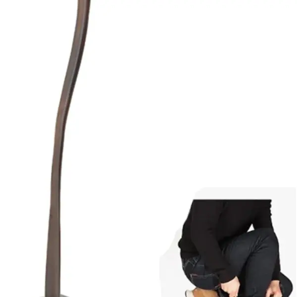 Extra Long Wooden Shoe Horn with Stable Base Boot Spoon, Shoe Spoon, Easy Wear Helper for Seniors, Kids, Adults, Boot Spoons, Shoehorns for Easy Dressing,A75