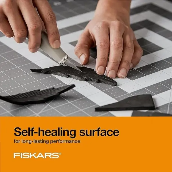 Fiskars Self Healing Cutting Mat for Quilting, Arts and Crafts, 24" x 36" Grid, Sewing Mat, Craft Cutting Board, Sewing Supplies and Quilting Tools (Pack of 3)