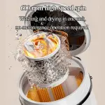 Fully Automatic Shoe Washing Machine with Polishing, Dehydration, Adjustable Timer, and Cleat Wall Brush - Perfect for Home Use and Sneaker Care