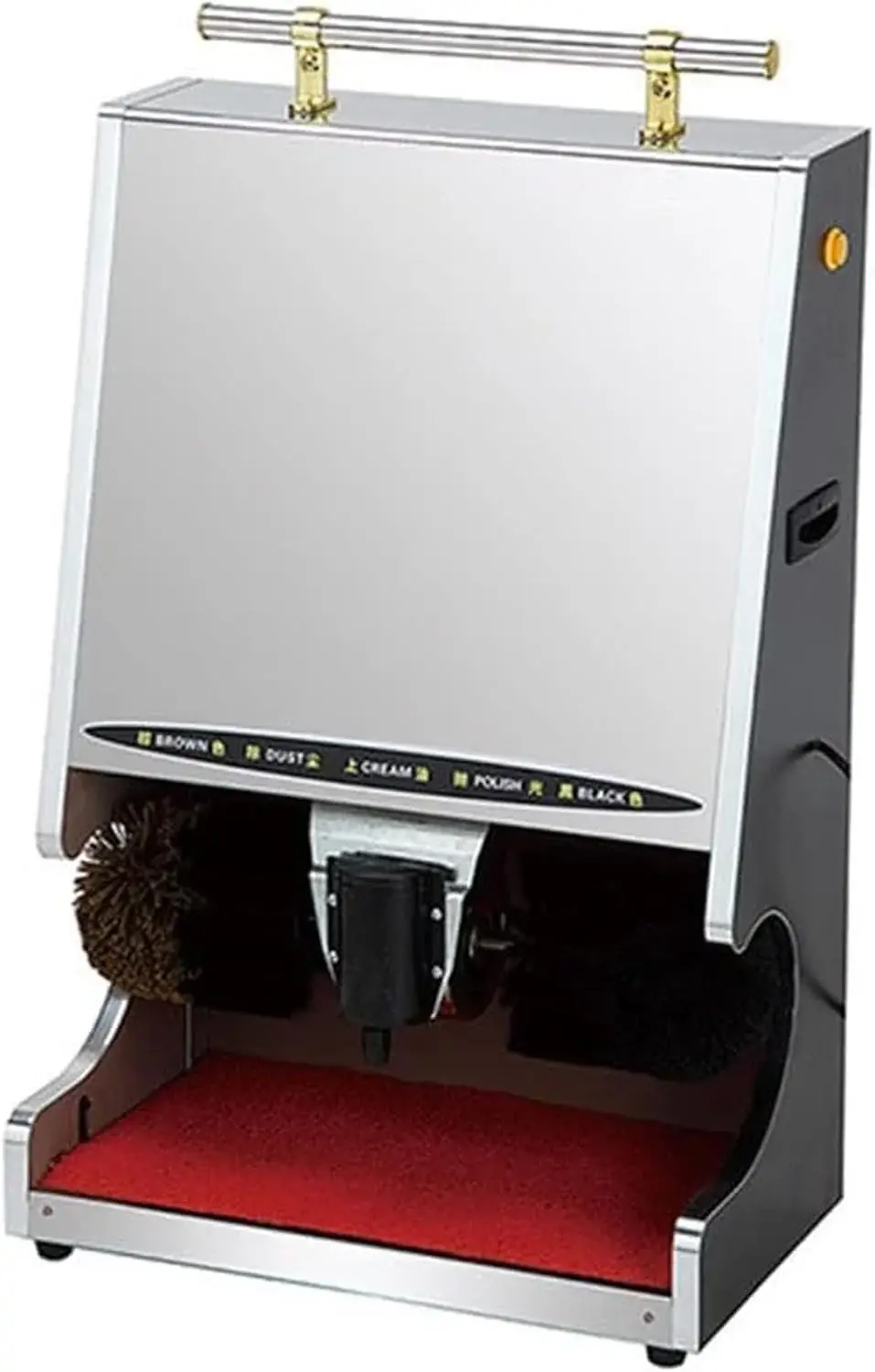 Hotel Automatic Shoe Cleaner, Automatic Home Electric Brush Shoes Machine, Stainless Steel Commercial Shoe Polisher,D