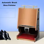 Hotel Automatic Shoe Cleaner, Automatic Home Electric Brush Shoes Machine, Stainless Steel Commercial Shoe Polisher,D