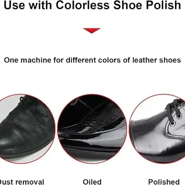 Hotel Automatic Shoe Cleaner, Automatic Home Electric Brush Shoes Machine, Stainless Steel Commercial Shoe Polisher,D