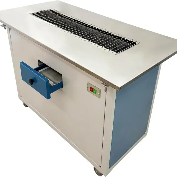Automatic Fluff Brushing Machine Carbon Fiber Brush Negative Pressure Suction, Industrial Lint Remover for Knitted Garments, Sweaters, Shoes, Hats Textile Cleaning 220V/1PH