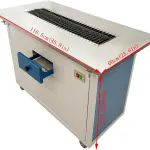 Automatic Fluff Brushing Machine Carbon Fiber Brush Negative Pressure Suction, Industrial Lint Remover for Knitted Garments, Sweaters, Shoes, Hats Textile Cleaning 220V/1PH