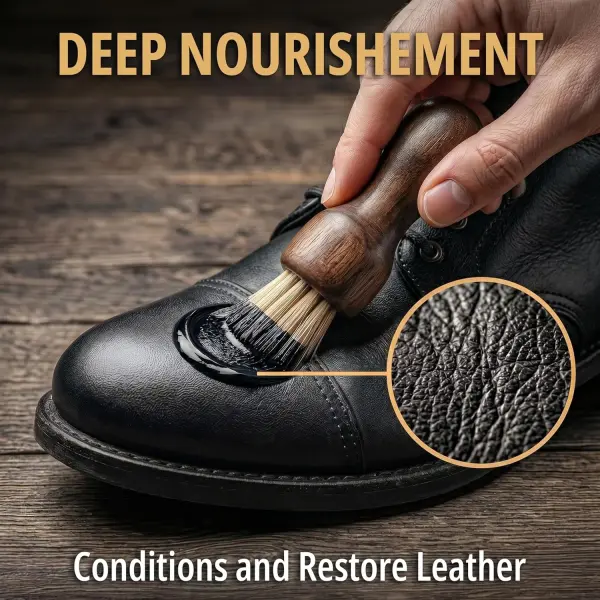 Eagle Shoe Cream Polish Kit – 3 Piece Boot & Shoe Polish with Shoe Cream, Shine Cloth & Applicator