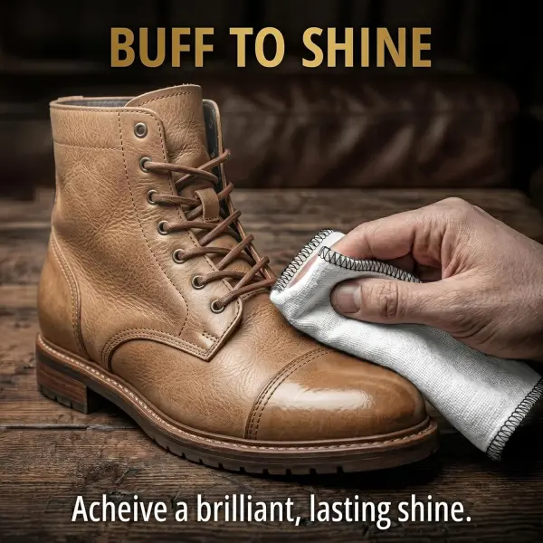 Eagle Shoe Cream Polish Kit – 3 Piece Boot & Shoe Polish with Shoe Cream, Shine Cloth & Applicator
