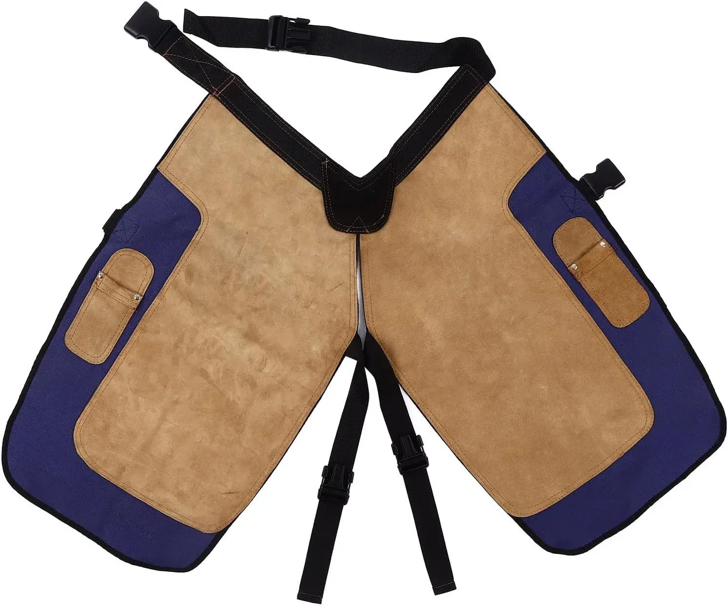 Horse Farrier Apron, Horseshoe Cleaning Pants with Pocket Canvas Suede Farrier Tool Apron Cowhide Farm Accessories Trimmer Chaps Hoof Care