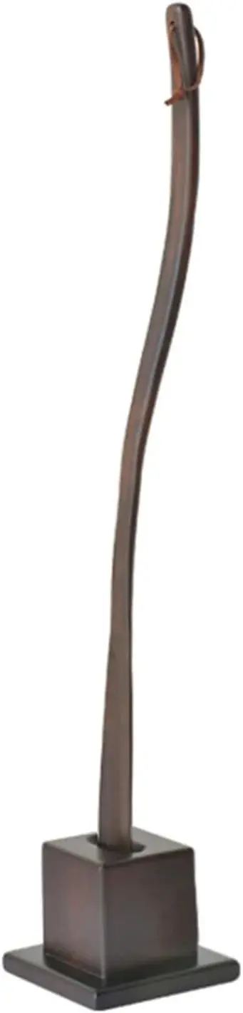 Extra Long Wooden Shoehorn with Stable Base - Easy Wear Shoe Helper Spoon for Seniors, Kids & Adults - Perfect for Effortless Slip-On Shoes