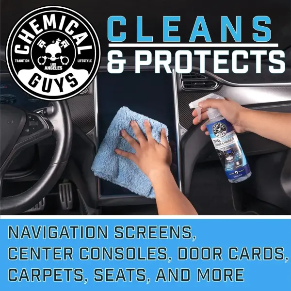 Chemical Guys Leather and Interior Cleaner Kit with Conditioner, Protectant and Accessories