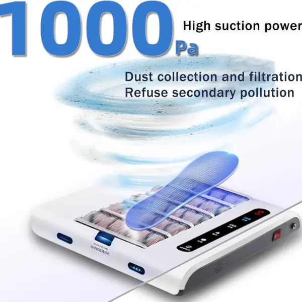 Fully Automatic Rechargeable Shoe Sanitizer Machine & Sole Cleaner, Powerful Suction 260RPM, Electric Shoe Polisher & Deodorizer, Portable Shoes Disinfectant Polisher for Home & Office,A-1