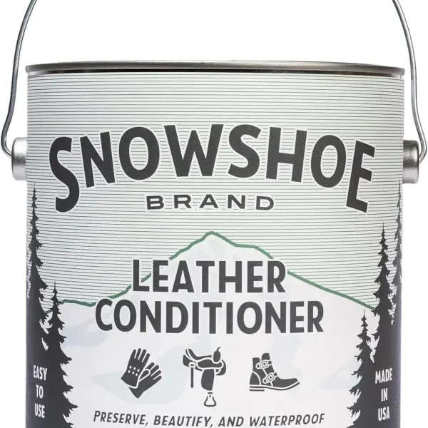 Snowshoe Leather Conditioner, Made in USA Since 1927 - Protect, Condition, Restore & Waterproof - Leather Conditioner for Furniture, Couch, Purses, Shoes, Boots, Gloves, Saddles (Gallon)