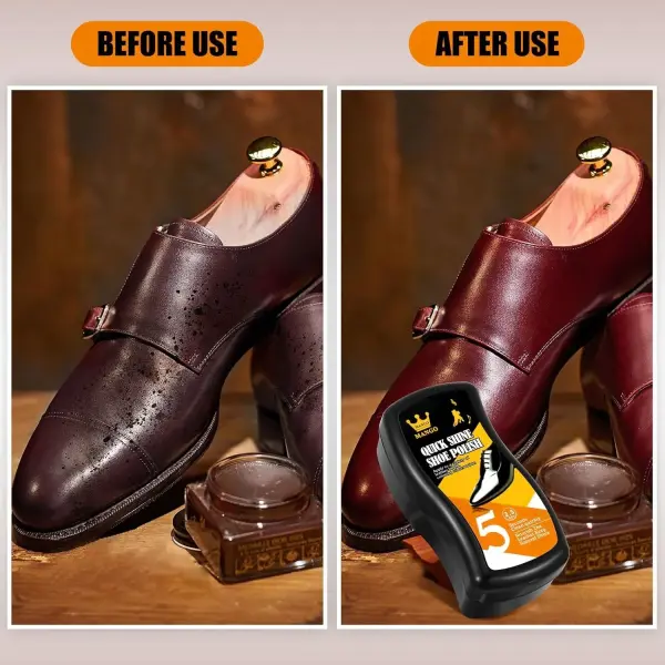 Loopeer 12 Pack Shoe Shine Sponge Bulk, Instant Leather Shoes Shiner Care for Boots, Leather Accessories Quick Cleaning