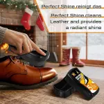 Loopeer 12 Pack Shoe Shine Sponge Bulk, Instant Leather Shoes Shiner Care for Boots, Leather Accessories Quick Cleaning