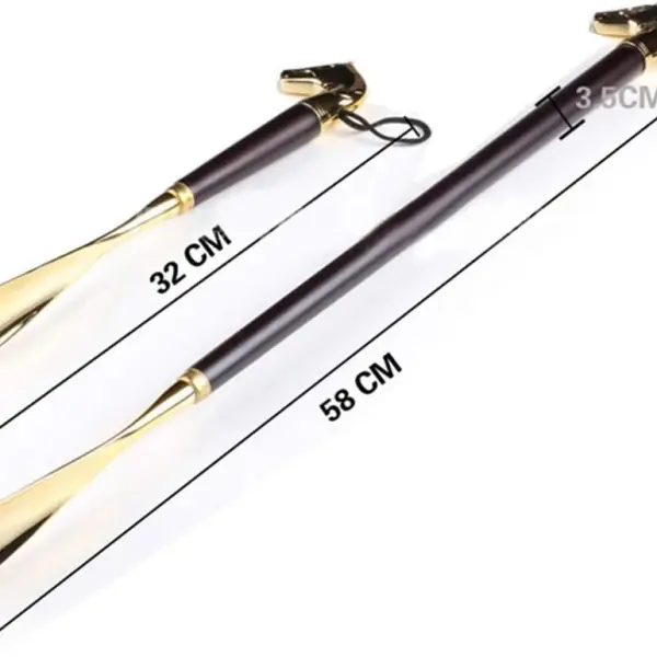 Long Handle Shoe Horn Boot Spoon Easy Wear Helper Durable Metal Wooden Shoehorn for Shoes Boots, Senior Adult Shoe Wearing Tool with Comfort Design, Shoe Spoon, Boot Spoons,Horse32