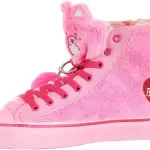 Care Bears Adult Pink Cheer Bear Shoes with Faux Fur and Embroidered Details