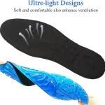 JSEIAJB Soft Shock Absorption Gel Insoles Cushion Running Walking Comfortable Massaging for Shoes Sole Woman Men