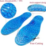 JSEIAJB Soft Shock Absorption Gel Insoles Cushion Running Walking Comfortable Massaging for Shoes Sole Woman Men