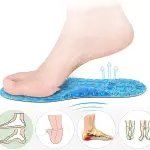 JSEIAJB Soft Shock Absorption Gel Insoles Cushion Running Walking Comfortable Massaging for Shoes Sole Woman Men
