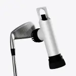Golf Club Brush Cleaner with Water Spray Bottle and Sponge - Clean Golf Clubs Golf Balls Shoes All at Once - Heavy Duty - Golf Cleaning Device - Golf Accessories- USA Company (Pearl White)