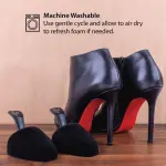 FootFitter Foam Shoe Trees with Handle for Women’s High Heels, Round Toe Travel Insert for Shoe Shape & Crease Protection