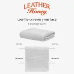 Leather Honey Complete Leather Care Kit Including 4 oz Cleaner, 8 oz Conditioner and 2 Applicator Cloths for use on Leather Apparel, Furniture, Auto Interiors, Shoes, Bags and Accessories