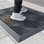 Shoe Brush Scraper, Entrance Floor Mats, Door Scrubber Mat Outdoor Heavy Duty Boot Scraper with Brush for Home Porch Garden(80x240cm/31.5x94.6)
