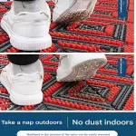 Shoe Brush Scraper, Entrance Floor Mats, Door Scrubber Mat Outdoor Heavy Duty Boot Scraper with Brush for Home Porch Garden(80x240cm/31.5x94.6)