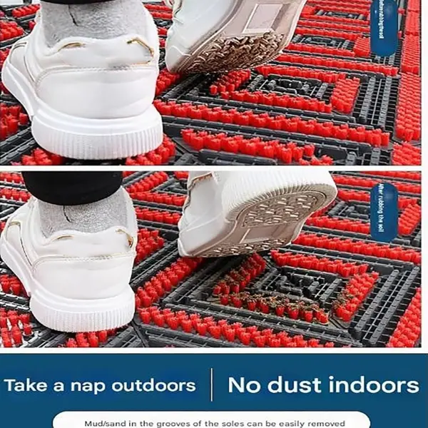 Shoe Brush Scraper, Entrance Floor Mats, Door Scrubber Mat Outdoor Heavy Duty Boot Scraper with Brush for Home Porch Garden(80x250cm/31.5x98.5)