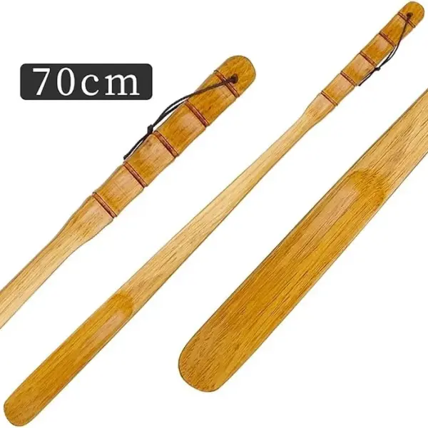 55cm 70cm Wooden Shoe Horn Flexible Long Handle Shoehorn Useful Lifter Professional Spoon Home Tools