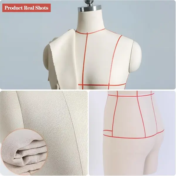 Adjustable L-Model Black Dress Form on Wheels - 84" Mannequin for Tailors, Designers & Clothing Display - Height Adjustable Sewing Dummy Fashion Tool