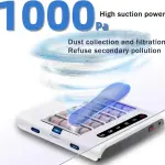 Automatic Shoe Cleaner Machine, Electric Shoe Polisher & Deodorizer, 260RPM Powerful Suction Shoe Sanitizer Machine, Portable Shoe Washing Machine for Home Office, Disinfecting Shoes Machine,A-1