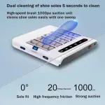 Automatic Shoe Cleaner Machine, Electric Shoe Polisher & Deodorizer, 260RPM Powerful Suction Shoe Sanitizer Machine, Portable Shoe Washing Machine for Home Office, Disinfecting Shoes Machine,A-1