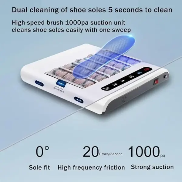 Automatic Shoe Cleaner Machine, Electric Shoe Polisher & Deodorizer, 260RPM Powerful Suction Shoe Sanitizer Machine, Portable Shoe Washing Machine for Home Office, Disinfecting Shoes Machine,A-1