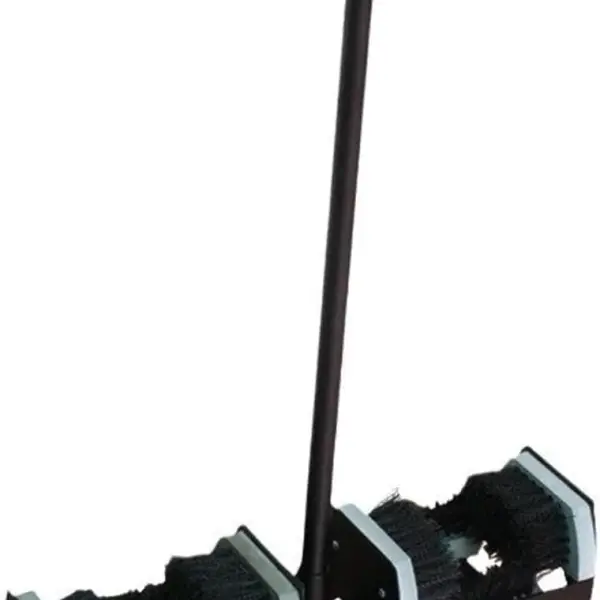 Heavy Duty Boot Scrubber - Outdoor Floor-Mounted Boot Cleaner Brush with Handle for Effective Shoe Scraping, Durable Non-Slip Base, Ideal for Muddy Boots and Shoes