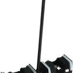 Heavy Duty Boot Scrubber - Outdoor Floor-Mounted Boot Cleaner Brush with Handle for Effective Shoe Scraping, Durable Non-Slip Base, Ideal for Muddy Boots and Shoes