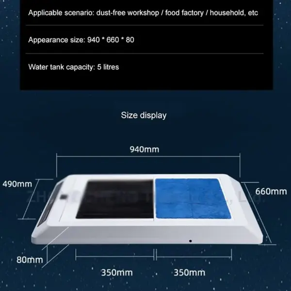 Fully Automatic Sole Cleaning Machine Automatic Induction Shoe Cleaner Polisher Entrance Shoe Brush with Water Change Reminder Composite Cotton Absorbent Pad