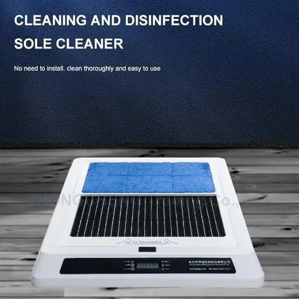 Fully Automatic Sole Cleaning Machine Automatic Induction Shoe Cleaner Polisher Entrance Shoe Brush with Water Change Reminder Composite Cotton Absorbent Pad