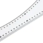 Dioche Professional 7 Piece Sewing Ruler Set with Clear Acrylic Construction for Precise Pattern Drafting Fashion Design and Tailoring Measuring Tools French Curve