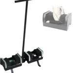 Heavy Duty Boot Cleaner Brush - Outdoor Shoe Scraper with Handle - Floor-Mount Boot Scrubber for Effective Mud & Dirt Removal, Ideal for Work Boots & Hiking Shoes