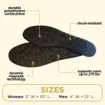 Work Shoe Inserts Men for Nikken Kenko mSteps 20214, Sole Inserts for Nikken Magnetic Insoles with Foot Massage Nodes, Massaging Shoe Insoles for Men, Shock Absorbing Foot Support (Large, 7-12)