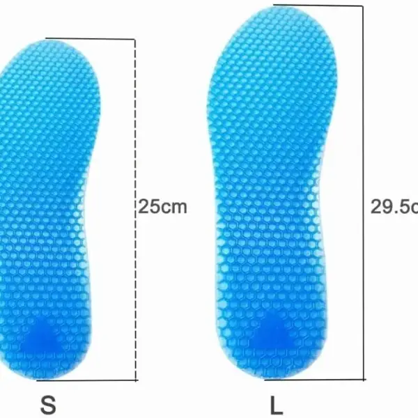 JSEIAJB Silicone Insoles Massaging Sport Shoe Pads Orthotic Arch Foot Care Pad Gel