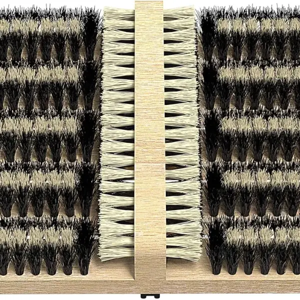 SCRUBIT Boot Scrubber Shoe Brush – Outdoor Boot Brush for Snow & Ice, All Weather Shoes & Boots Cleaner, Removes Snow, Sand and Mud – 14.2 x 10 in. Boot Scraper Door Mat