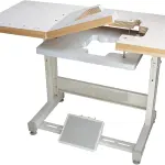 JUKI MO-6814s Series Serger 4 Thread Sewing Machine,Table & Servo Motor Assembled and Light (FOUR THREAD two needle)