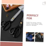 Tofficu 2Pcs Professional Sewing Scissors Multipurpose Manganese Tools for Tailoring Crafting and Embroidery Comfortable Grip Blades
